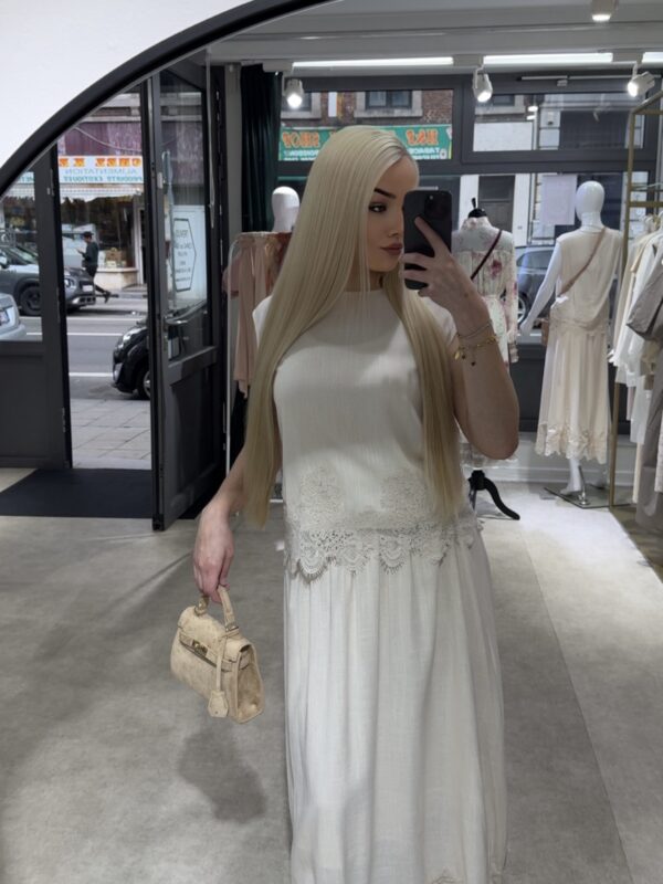 Ensemble jupe beige