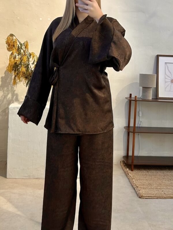 Ensemble marbré
Marron