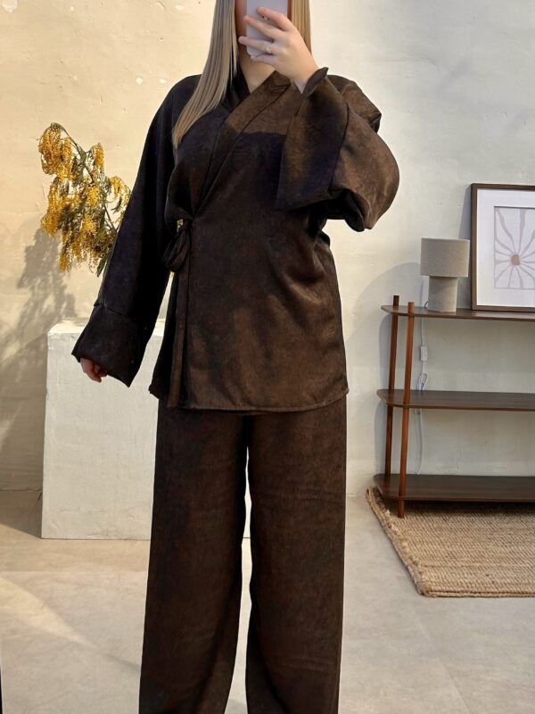 Ensemble marbré
Marron